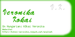 veronika kokai business card