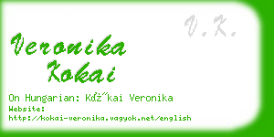 veronika kokai business card